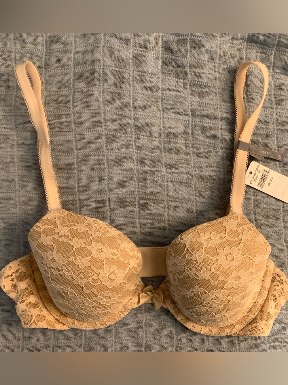 aerie Sofie Lace Bra - Beige - 32A